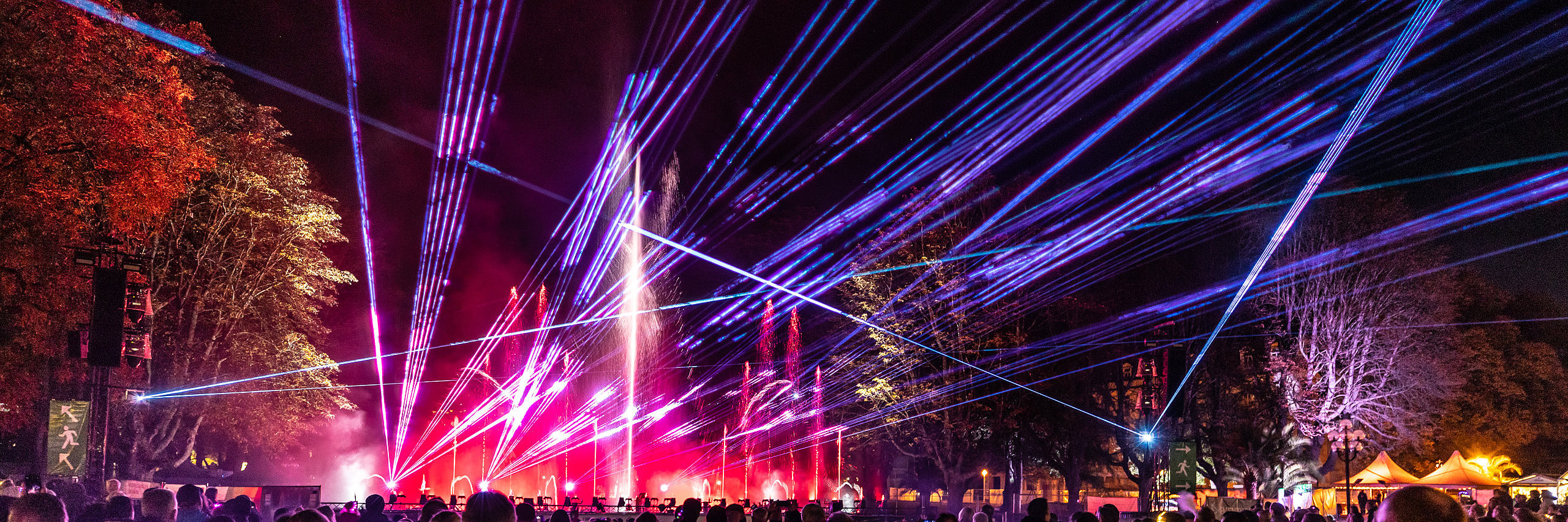 Lasershow auf der Klangwelle
