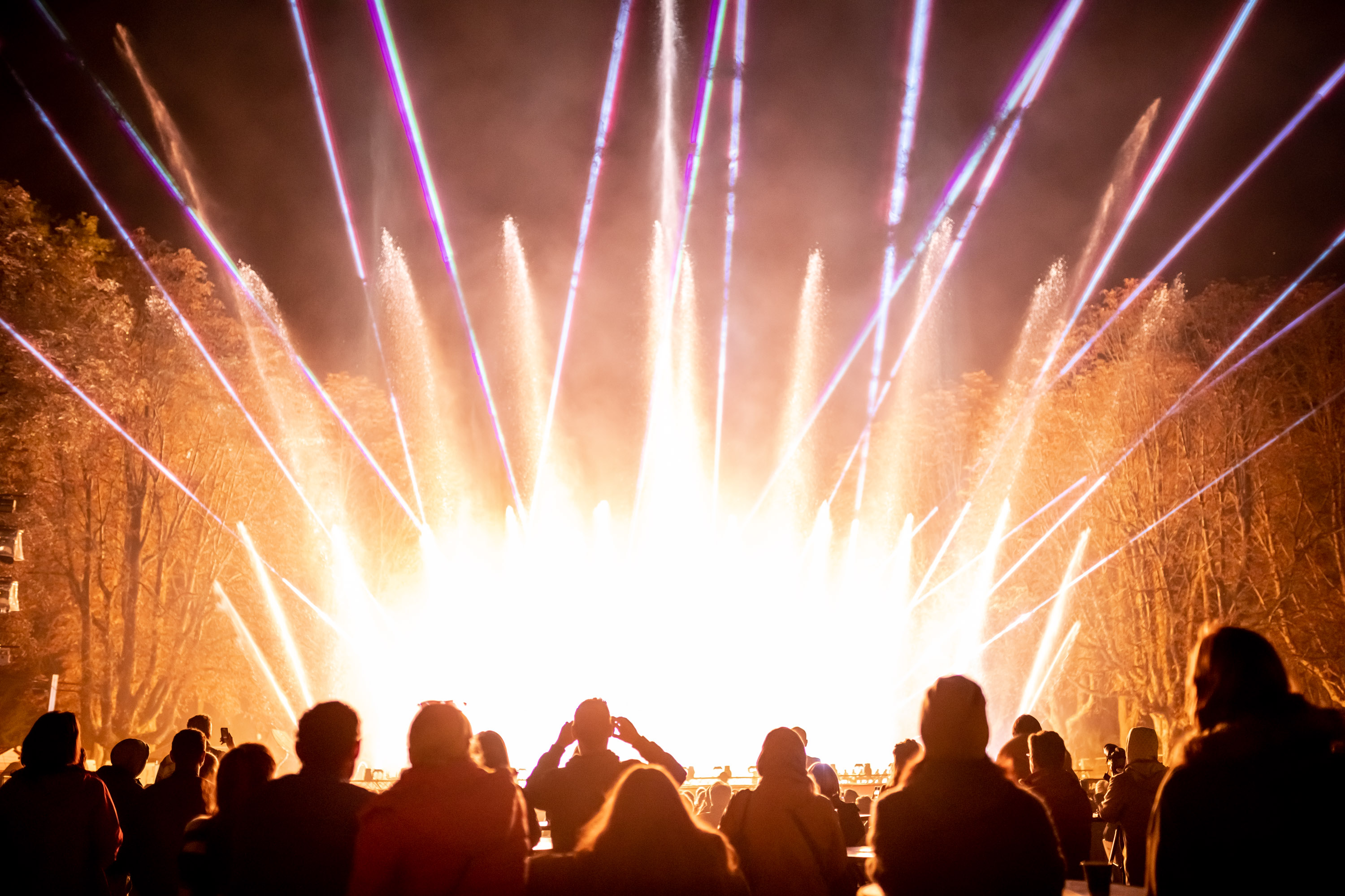 Laser bei der Klangwelle