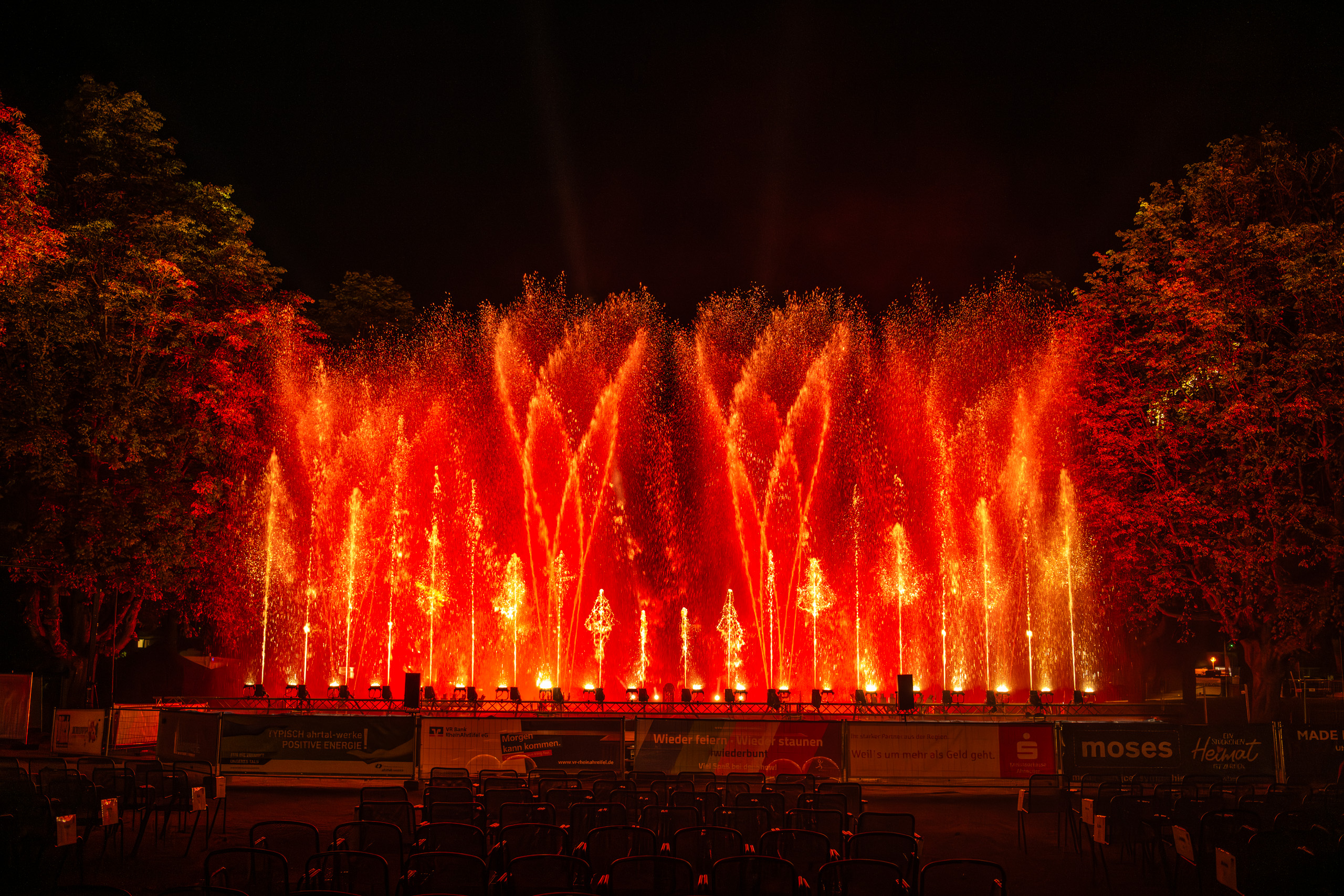 Einzigartige Wassershow