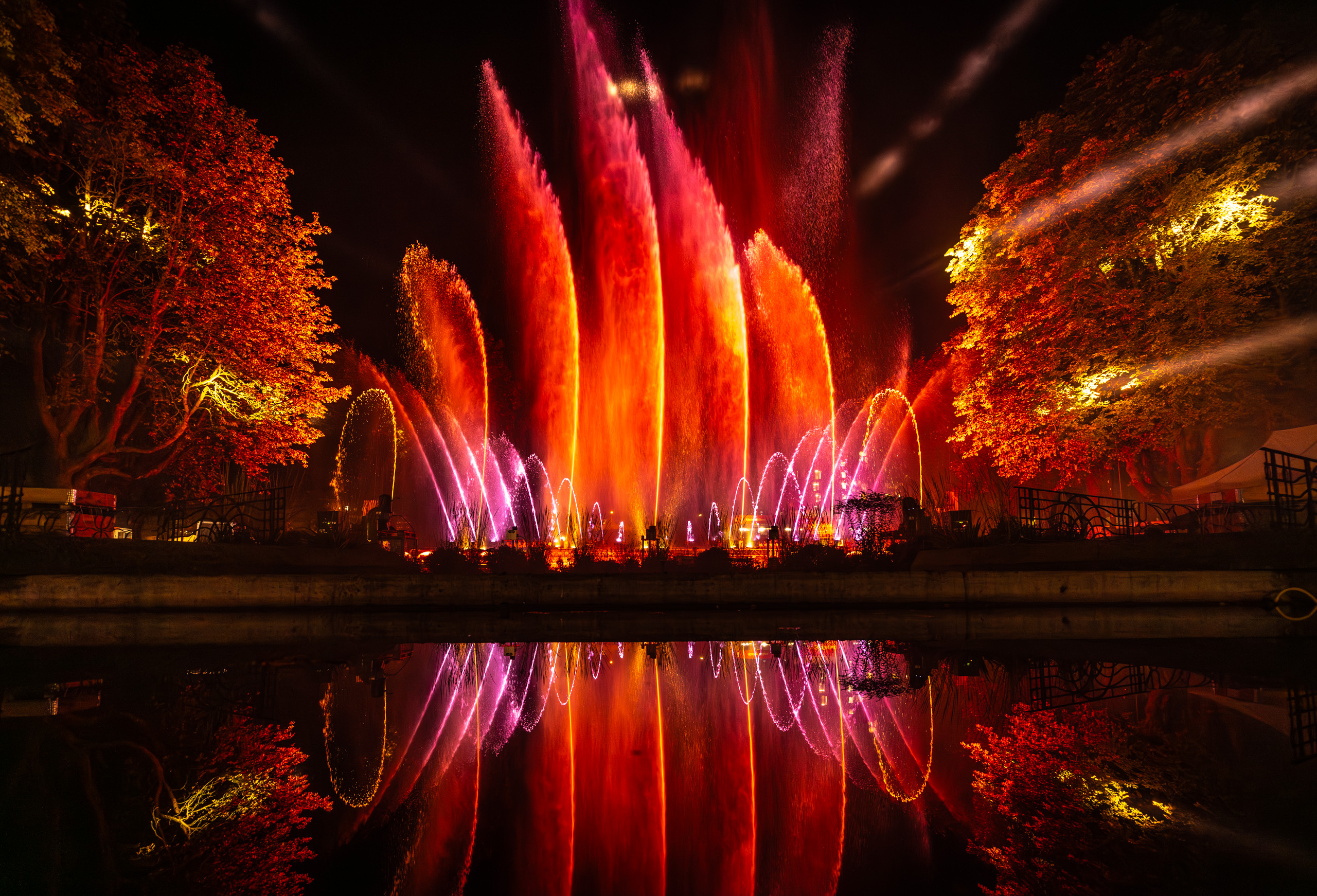 Einzigartige Lichtershow