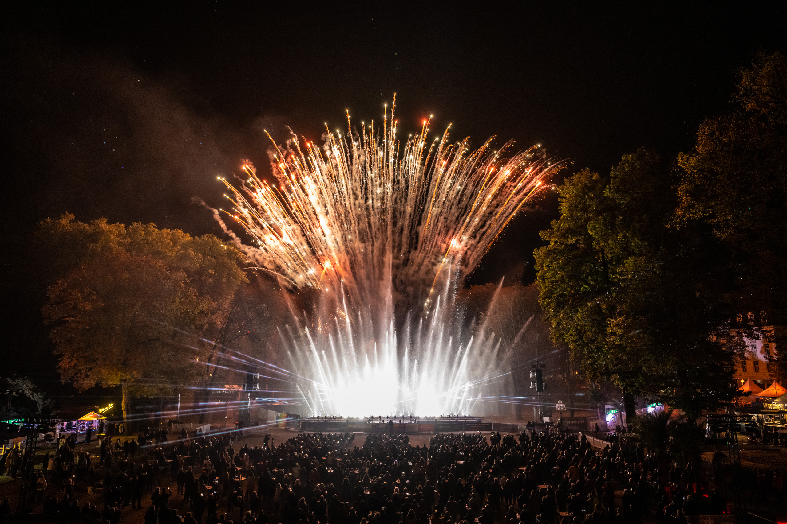 Feuerwerk bei der Klangwelle