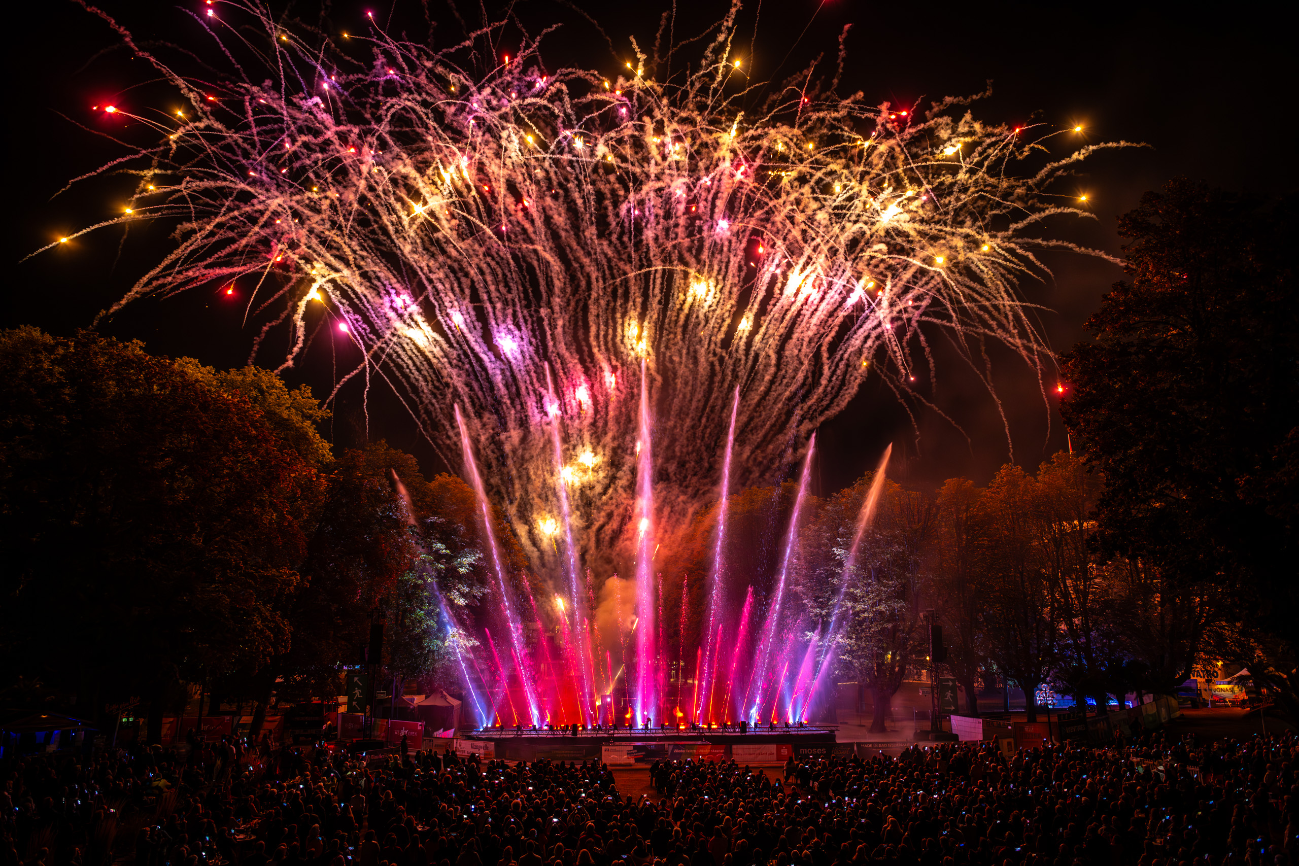 Feuerwerk bei der Klangwelle